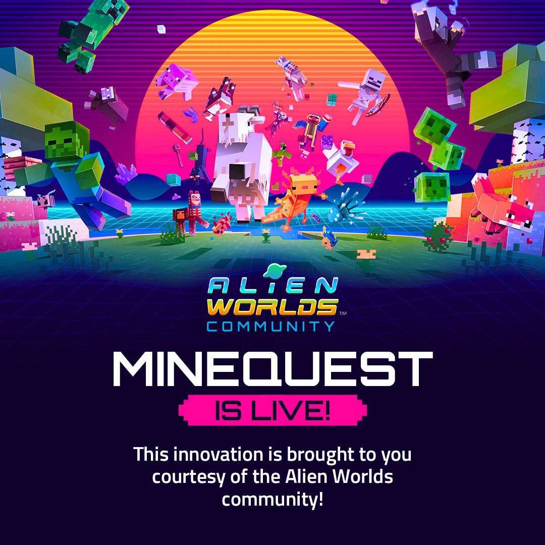 MineQuest: Alien Worlds Goes 3D with Minecraft Metaverse